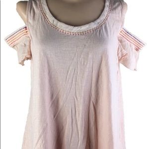 Anthropologie Akemi Kin Embroidered Top Shirt